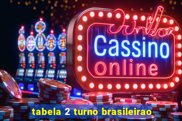 tabela 2 turno brasileirao